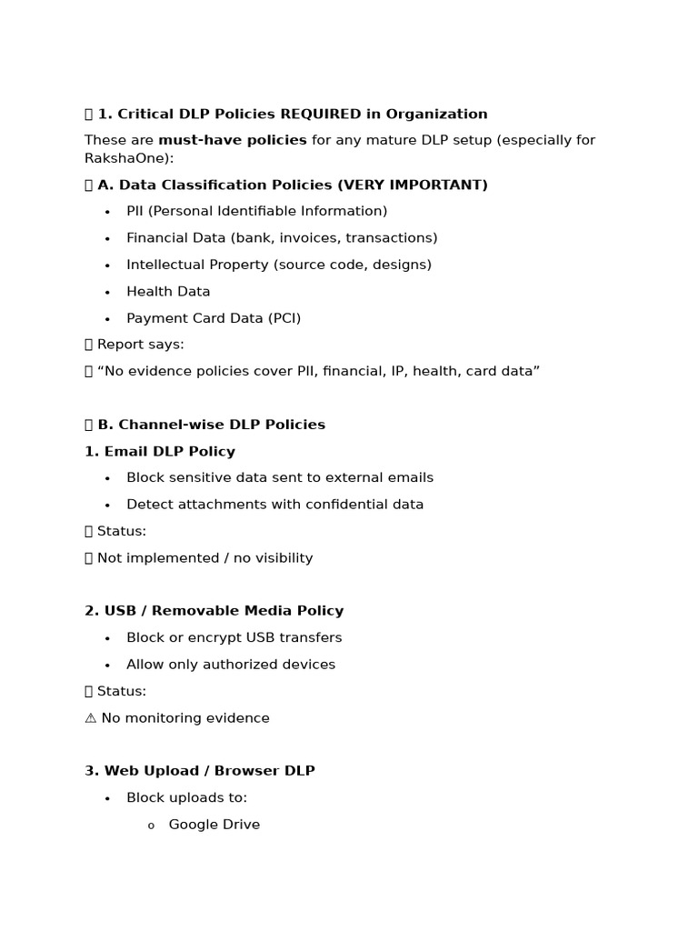 DLP Findings | PDF | Cyberspace | Computing