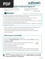 Instalação do SafeSign Standard 3.0.112 | PDF | Microsoft Windows ...