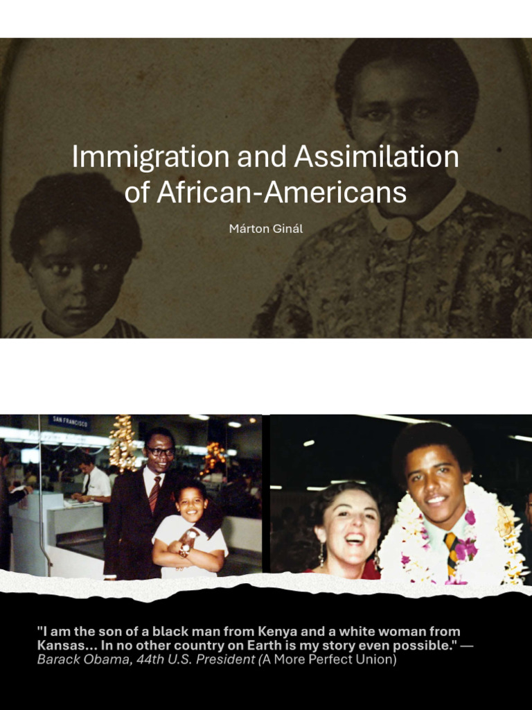 Immigration and Assimilation of African-Americans | PDF | African ...