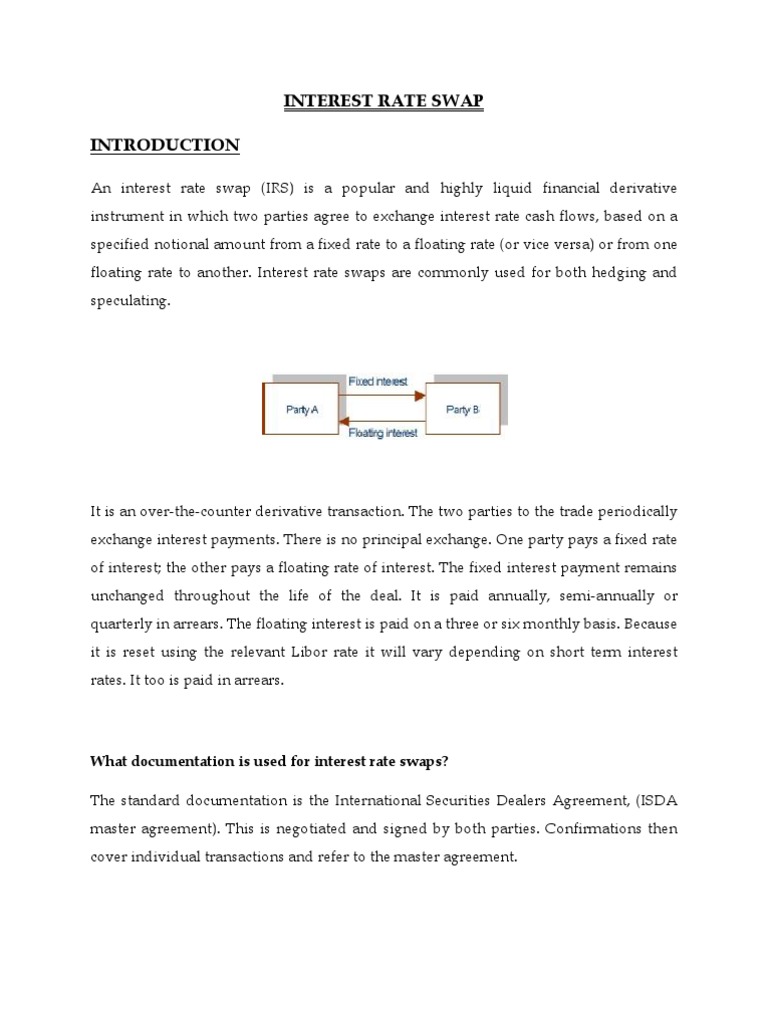 Interest Rate Swap-Final | PDF | Interest Rate Swap | Swap (Finance)