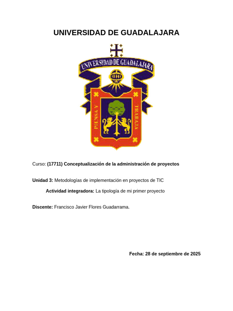 Unidad 3 - Actividad Integradora FJFG | PDF | Tecnología de información ...