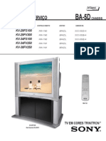 Sony Wega-Kv29fs100 29fv300 34fs100 34fv250 38fv250 Chassis Ba5d