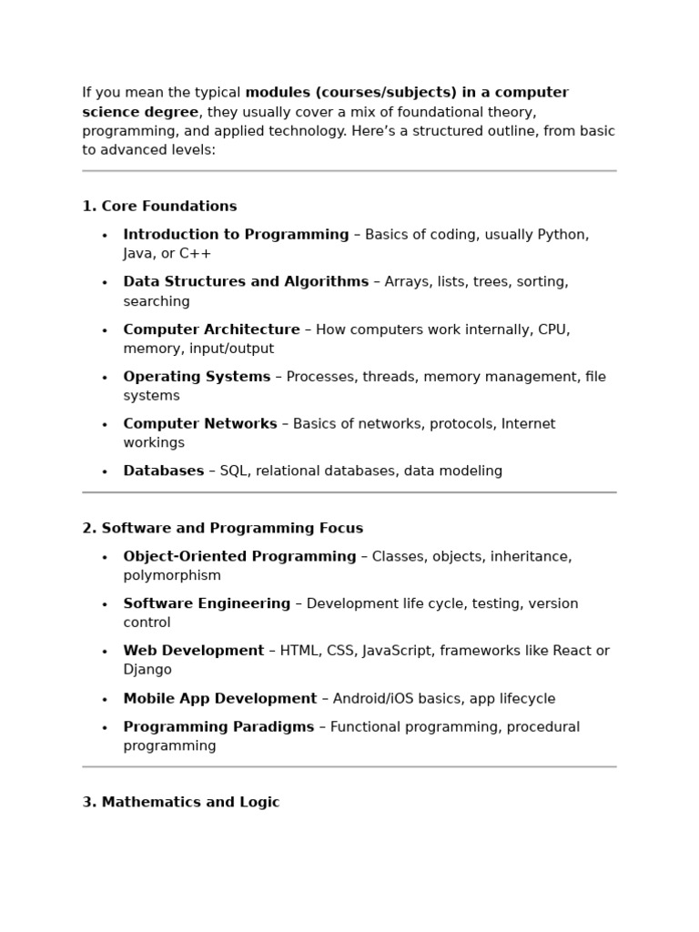 CS Modules | PDF
