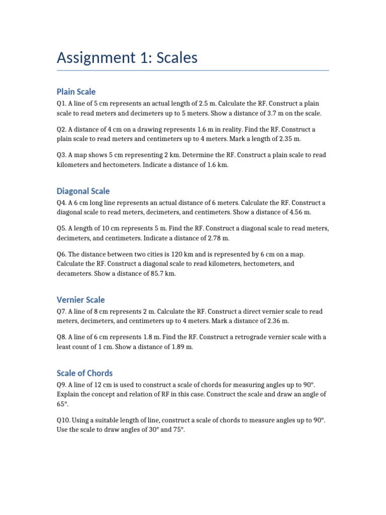 Scales Assignment | PDF