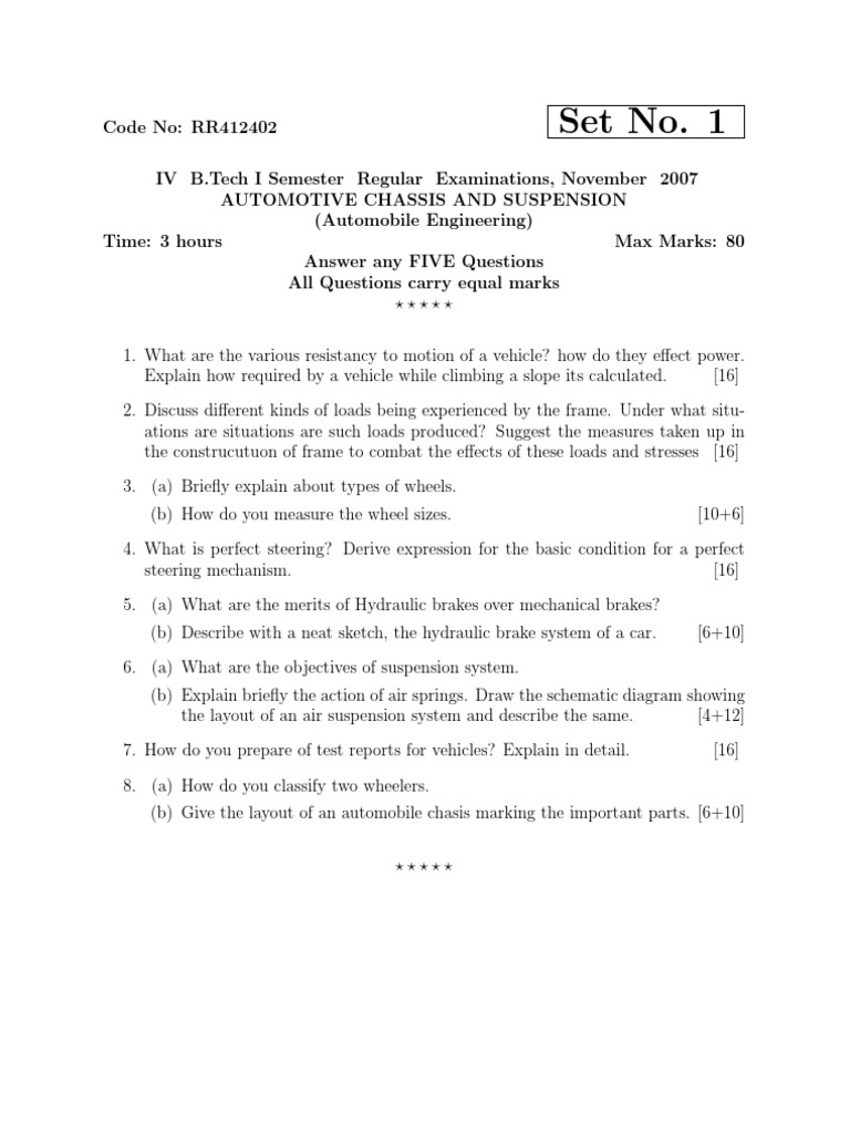 Rr412402 Automotive Chassis and Suspension PDF