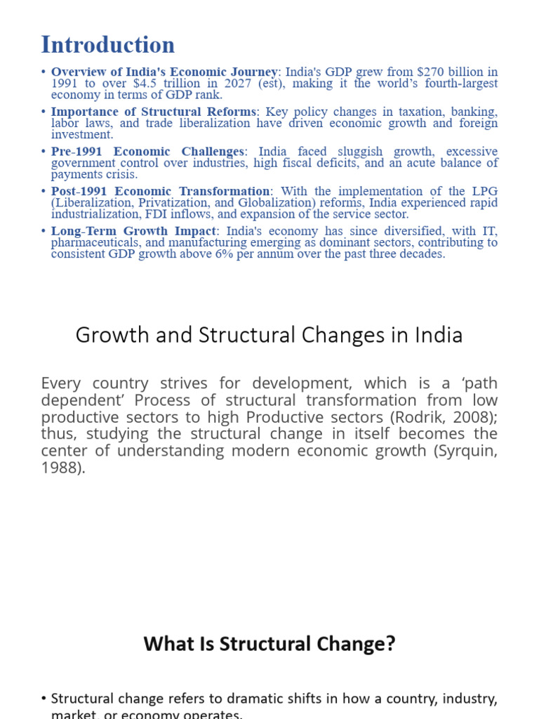 Phases of structrual change and economic growth | PDF | Government ...