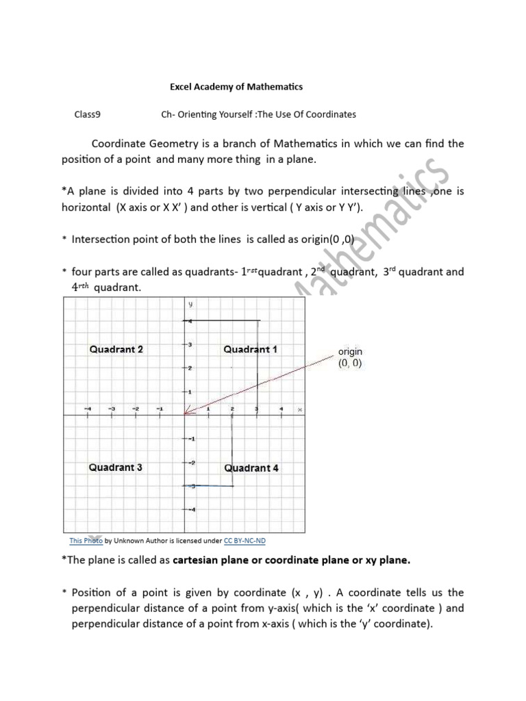 Coordinate Geometry Note New | PDF | Cartesian Coordinate System ...