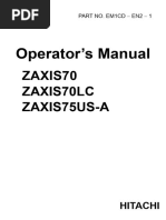 ZX70-80 Operator Manual | PDF | Technology & Engineering