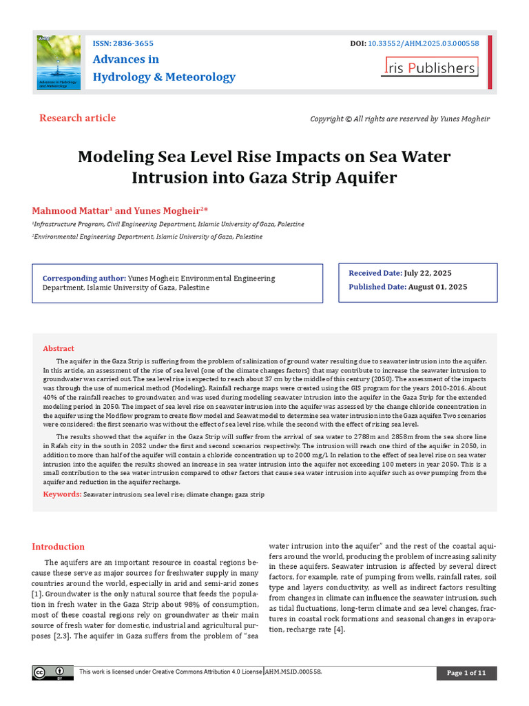 Ahm MS Id 000558 | PDF | Groundwater | Aquifer