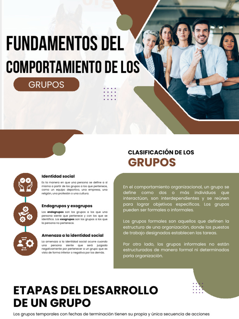 Fundamentos de Los Grupos | PDF | Cohesión grupal | Comportamiento
