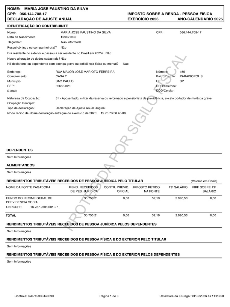 Irpf A 2026 2025 Dec | PDF | Imposto de Renda | Impostos