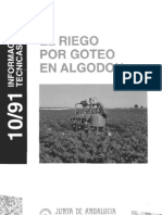 Riego Goteo Algodon