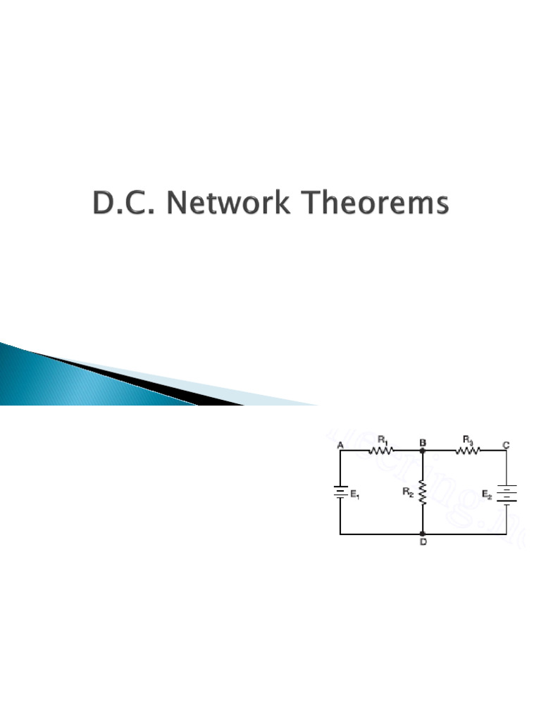 Work Theorems | PDF | Series And Parallel Circuits | Electrical Network