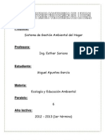 Proyecto de Ecologia - Gestion Ambiental Del Hogar