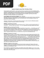 Download ESL Lesson Plan First Class by UnderLine SkyLine SN103930250 doc pdf