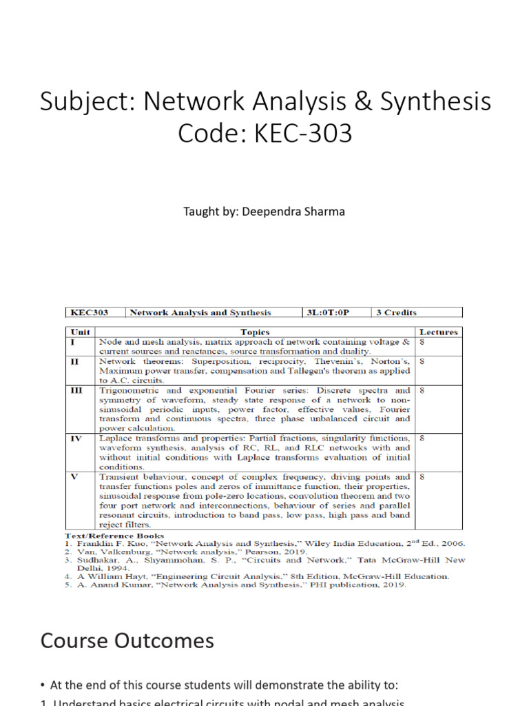 1 | PDF | Electrical Network | Network Analysis (Electrical Circuits)