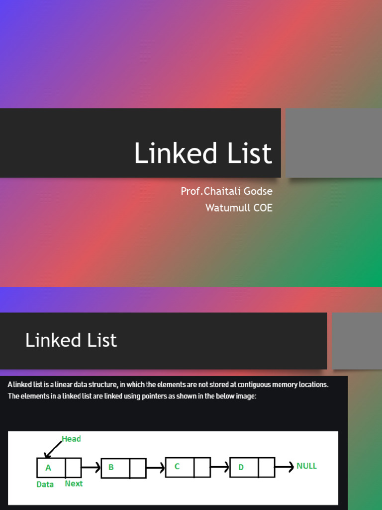 Chp 4 Linked List Final | PDF | Queue (Abstract Data Type) | Pointer ...