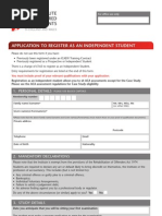 ICAEW Application for ACCAs