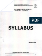 Syllabus de Electrica