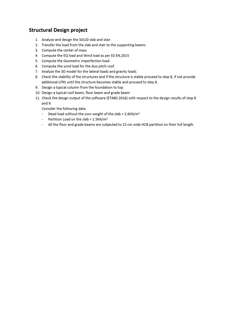 Structural Design Project | PDF