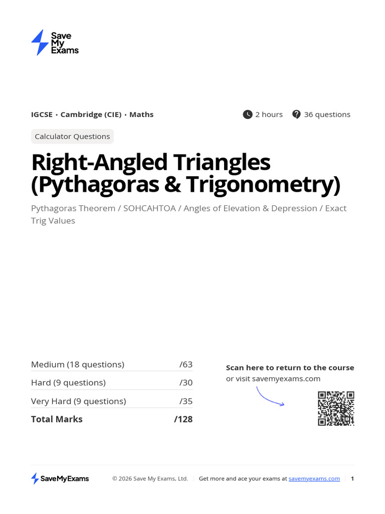 Right Angled Triangles | PDF | Circle | Triangle