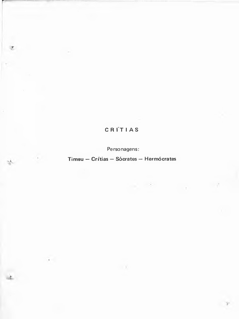 Platão - Crítias | PDF | Terra | Sócrates