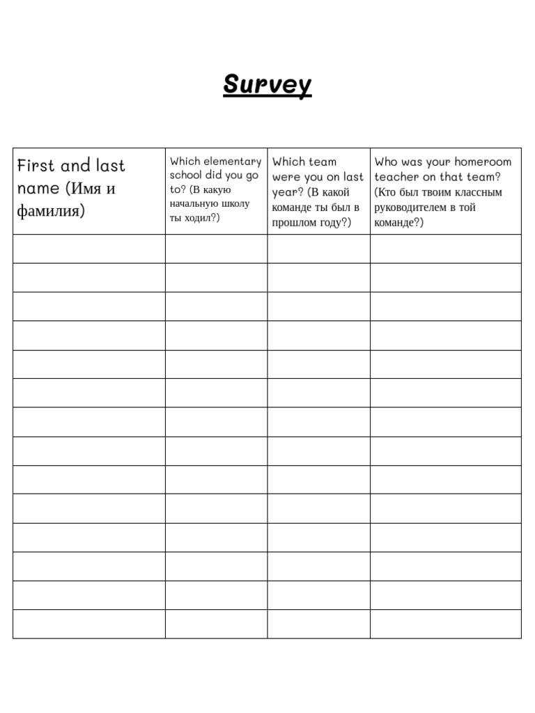 Survey - Google Docs | PDF