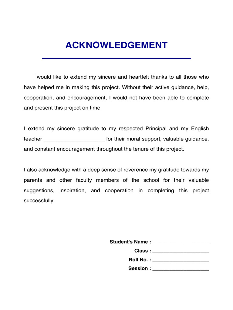 Acknowledgement Project Page Updated | PDF