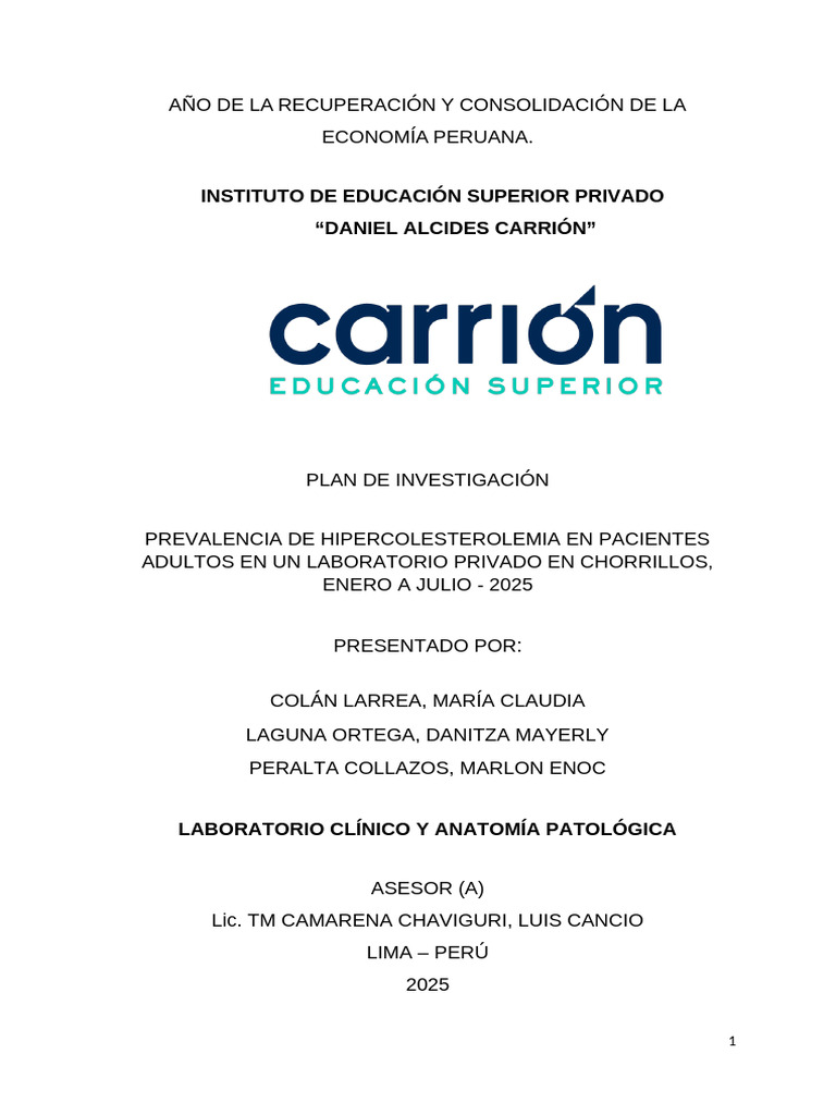 3. COLAN_LAGUNA_PERALTA | PDF | Colesterol | Obesidad