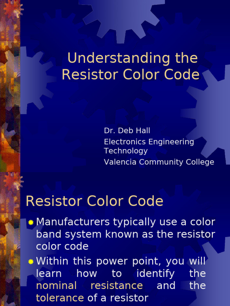 Understanding The Resistor Color Code | PDF | Resistor | Engineering ...