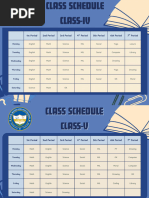Class-wise Time Table 2025-26 | PDF