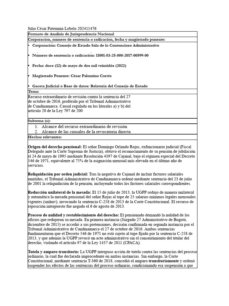 TAJ Administrativo | PDF | Sentencia (ley) | Caso de ley