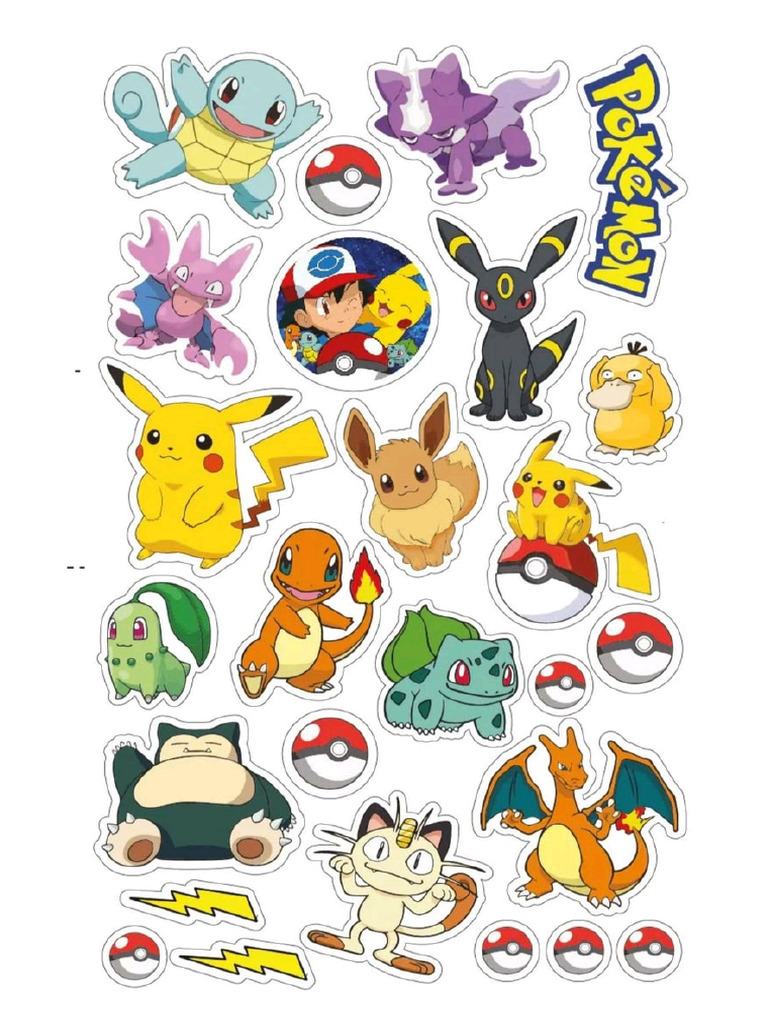 Pokemon Sticker Sheets | PDF