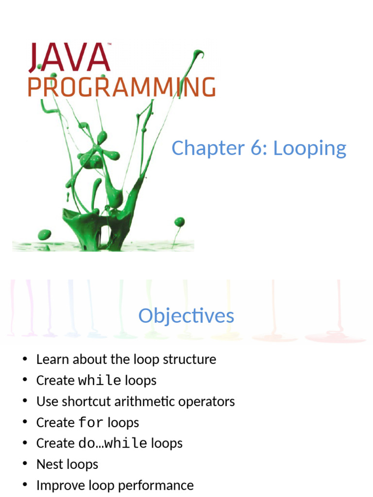 9781285856919_PPT_ch06UPDATED | PDF | Control Flow | Boolean Data Type