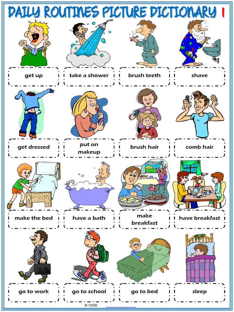 Daily Routines Pages 1 2 | PDF