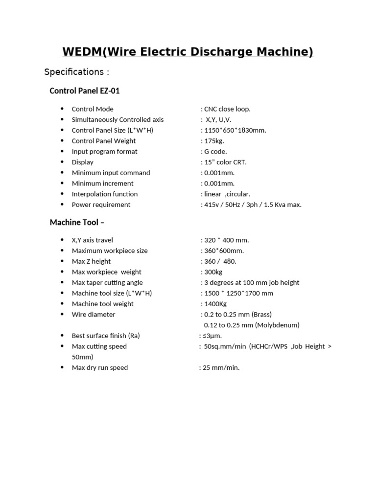 wedm | PDF
