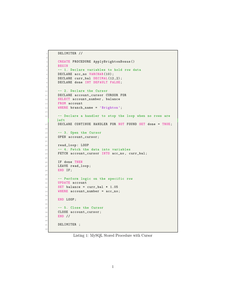 Cursors | PDF