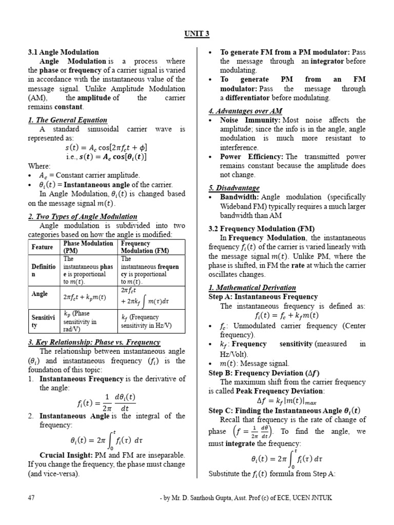 (R23) OE- PoC Unit-III | PDF | Frequency Modulation ...