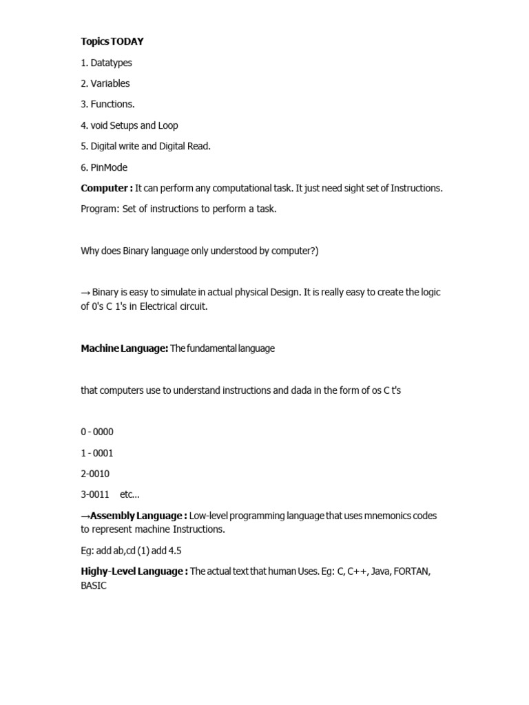 Basics of Coding 6 | PDF