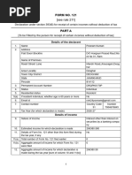 TDS Non-Deduction Declaration Format | PDF | Taxes | Income Tax