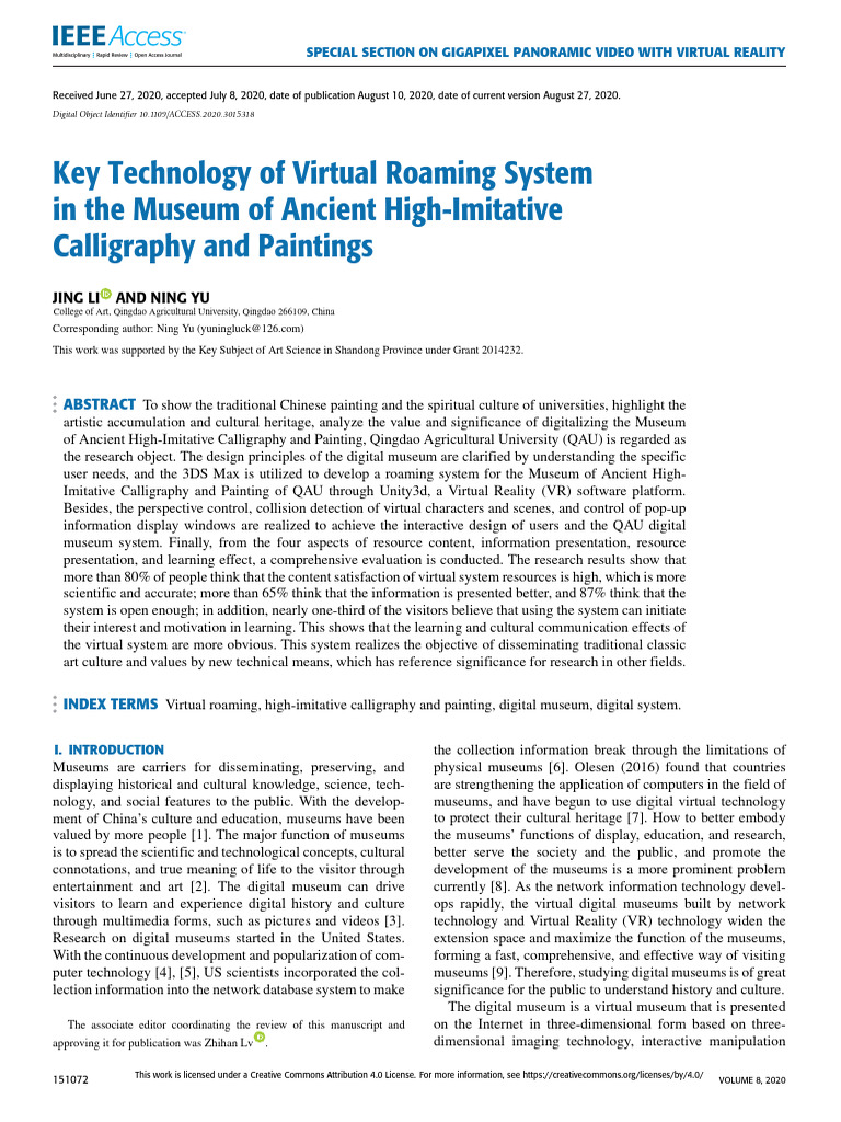 Key Technology of Virtual Roaming System | PDF | 3 D Computer Graphics ...
