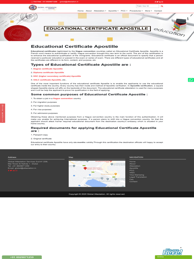 Educational Certificate Apostille | PDF | Travel Visa