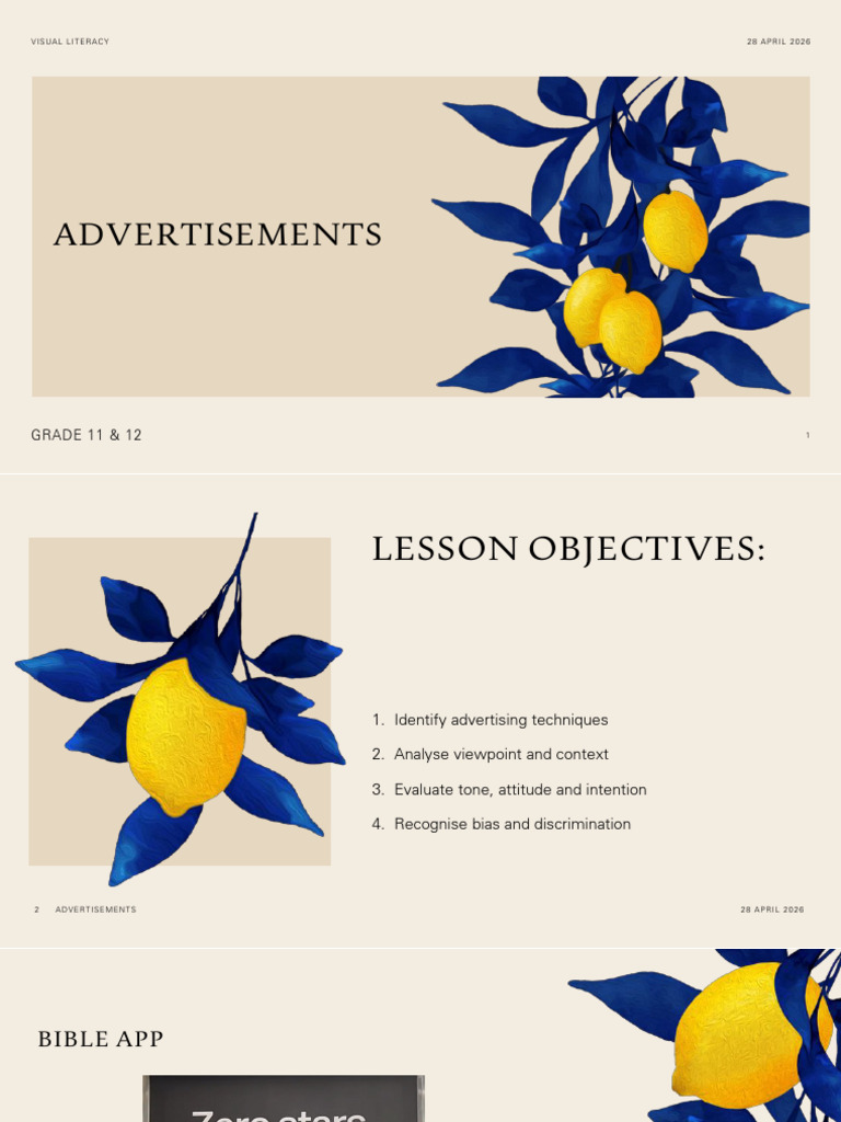Advertisements Grade 11. | PDF | Advertising | Satire