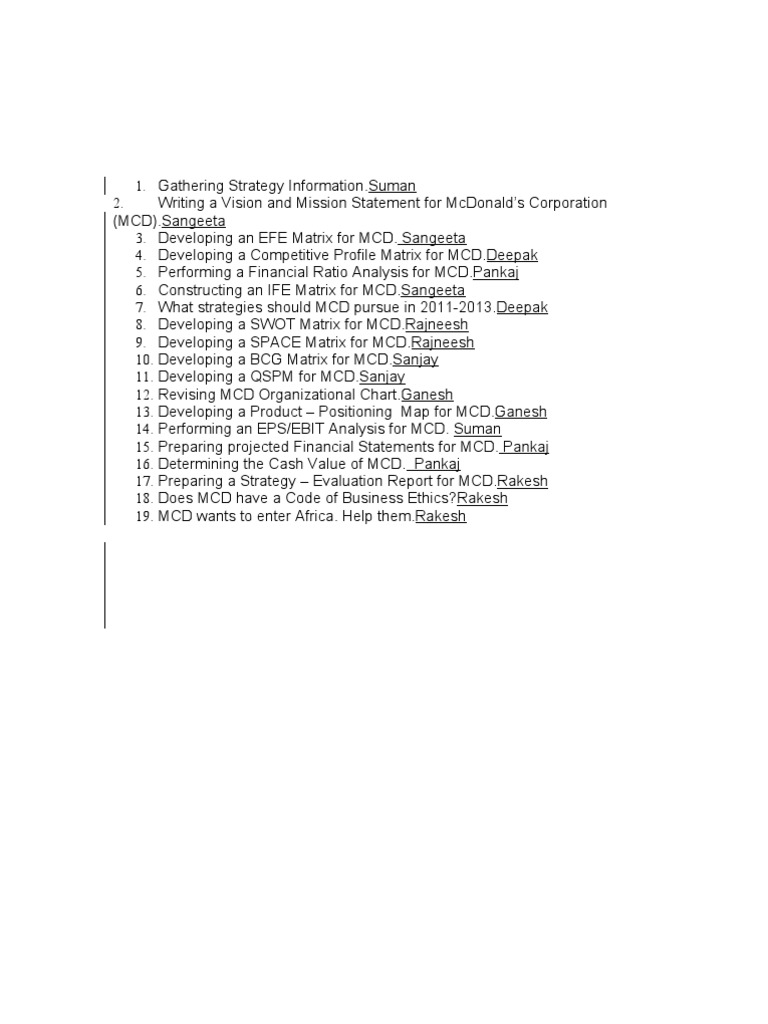MCD | PDF | Career & Growth | Finance & Money Management
