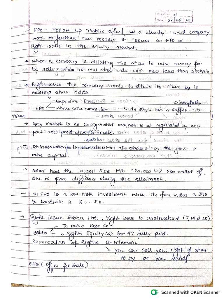 FM Notes | PDF