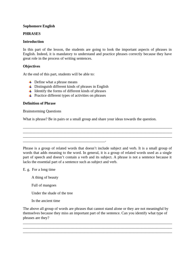 Basic Writing Module (1) | PDF | Subject (Grammar) | Clause