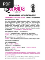 Programa FIESTAS la Encina2012