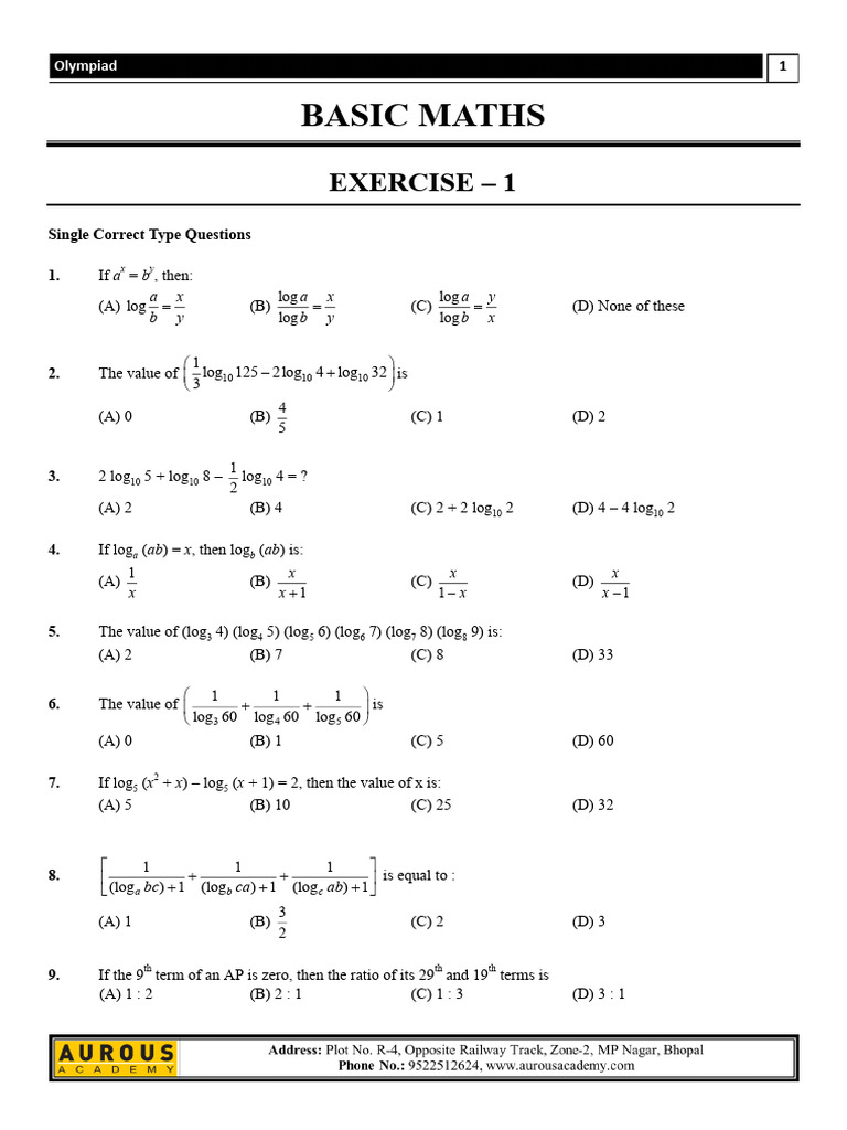 Basic Maths | PDF | Numbers | Average