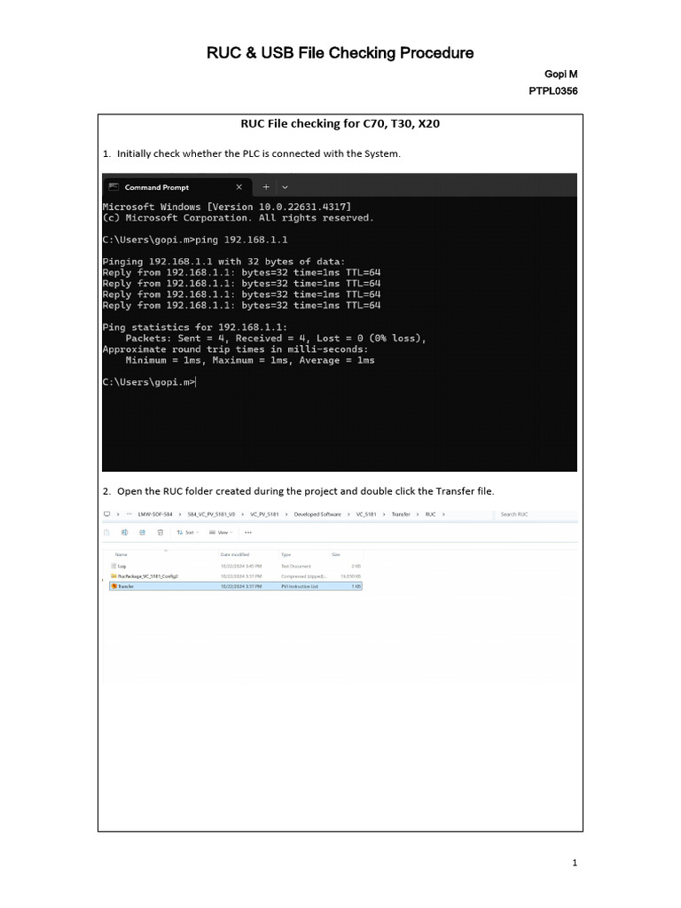 RUC & USB Checking Procedure | PDF | Usb Flash Drive | Usb