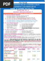 NICMAR admission broucher